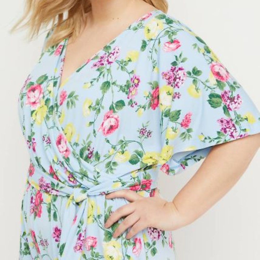LANE BRYANT JUMPSUIT NWT 26/28 PERFECT FOR SPRING - Picture 3 of 8